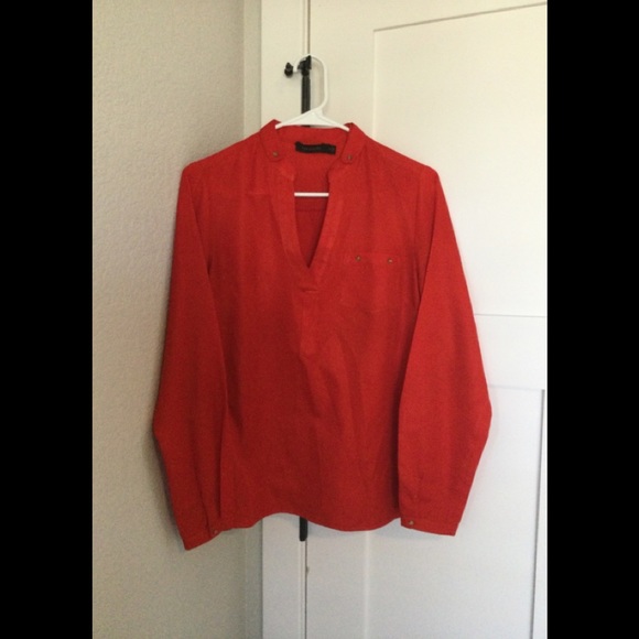 The Limited reddish orange blouse size s - Picture 1 of 3